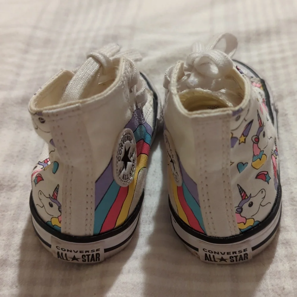 Converse High Tops Unicorn 🦄 Rainbow 🌈 - Picture 3 of 5